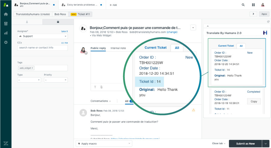 Zendesk Ticket Number Update