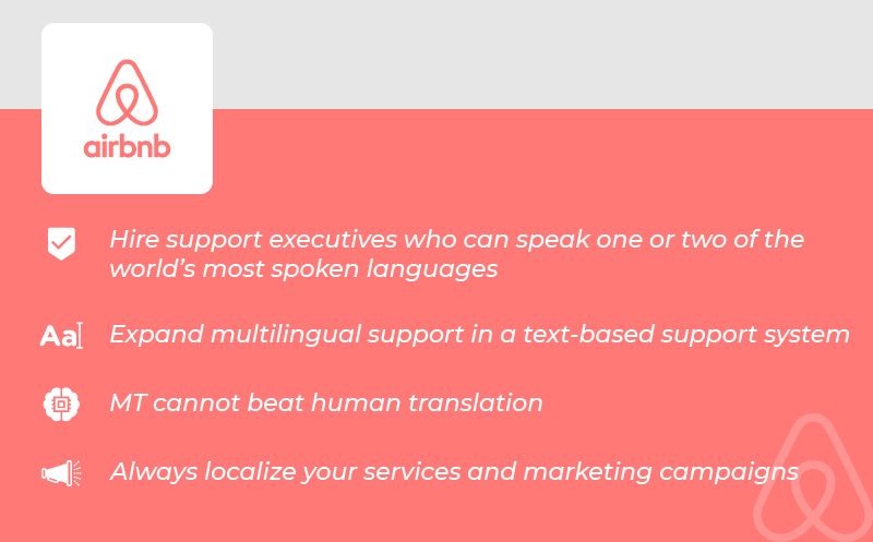 Multilingual Customer Service airbnb