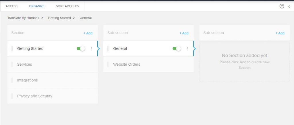 Knowledge Base Organization