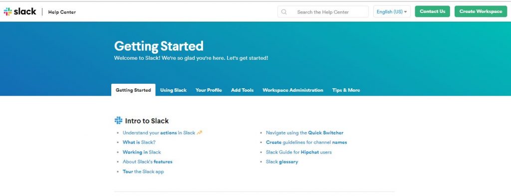 Slack English (US) Help Center