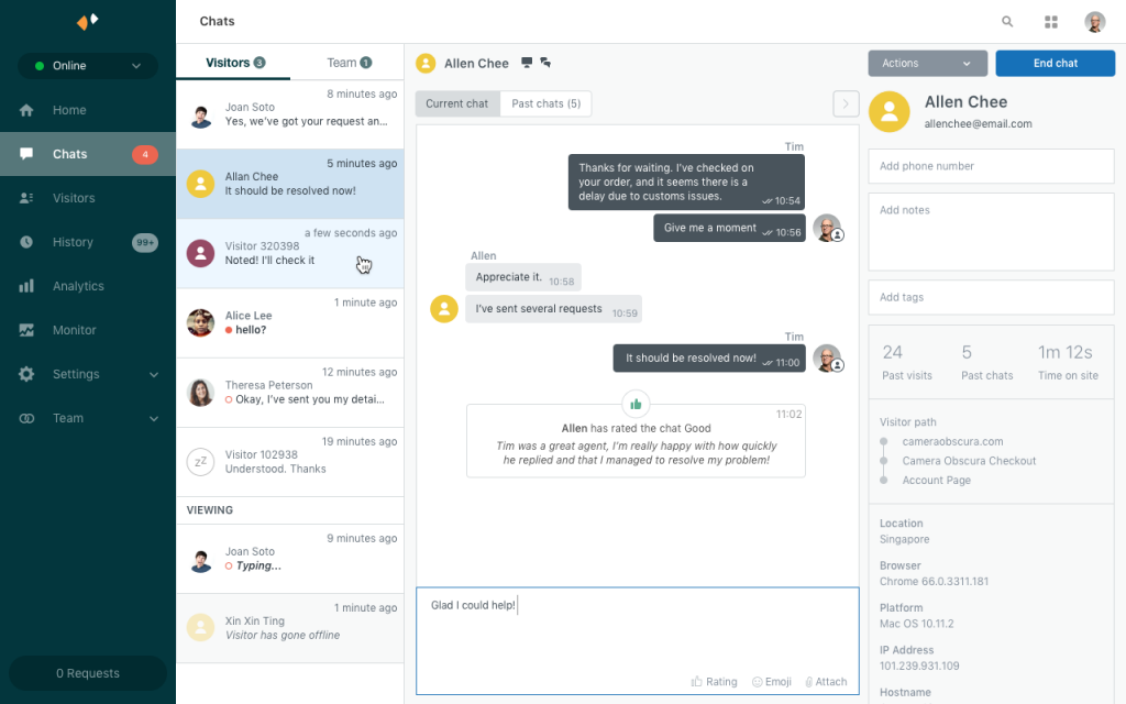 Zendesk Chat